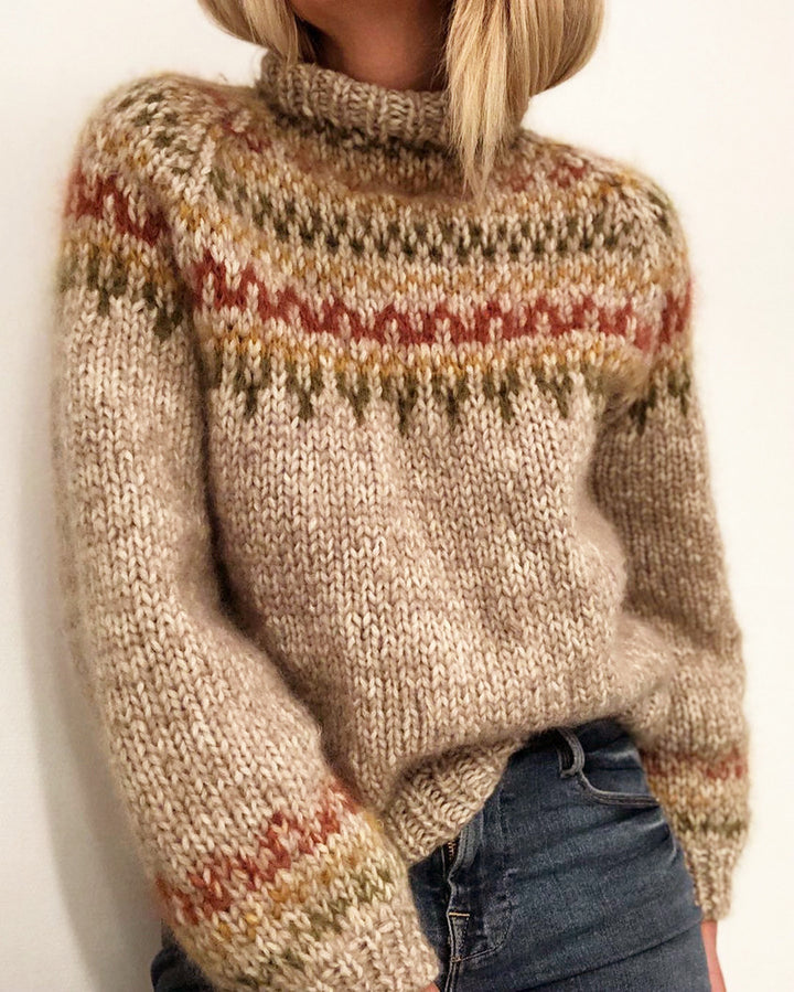 Helga – Printed Icelandic Sweater