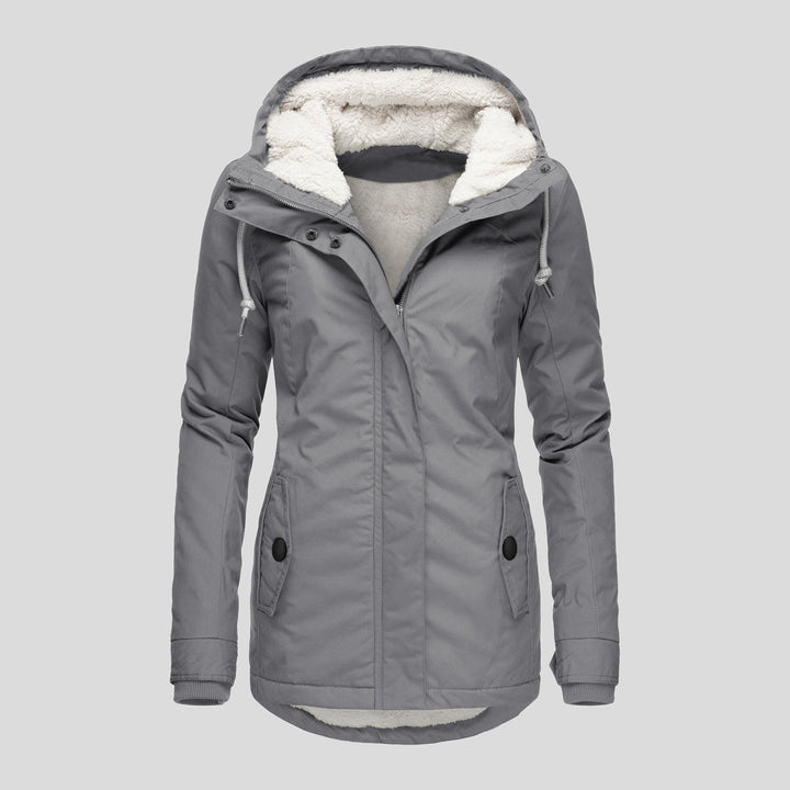 Velleora™ – Casual Woman Warm Hooded Jacket with Pockets