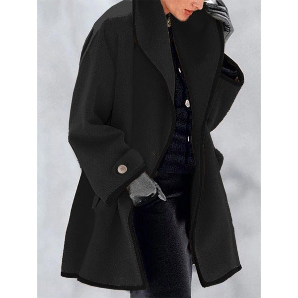 Elowen™ – Kaleido Loose Hooded Coat