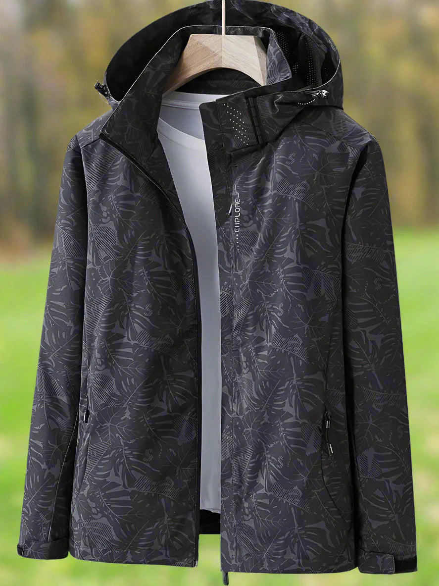 AquaStride™ – Unisex Printed Outdoor Rain Shell