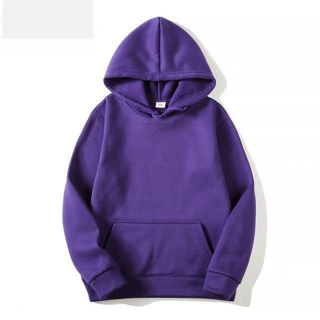 LuxeVita™ Solid Color Pullover Hoodie – Men & Women