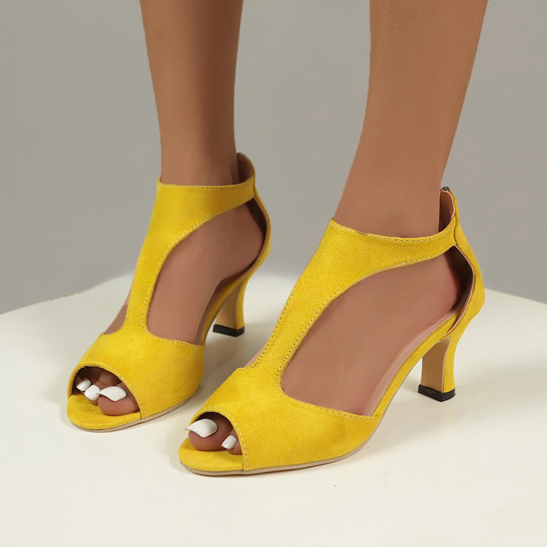 Heelique™ – Sleek Fish-Beak Zipper High Heels