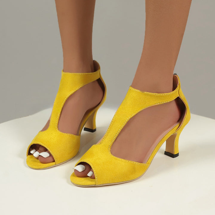 Heelique™ – Sleek Fish-Beak Zipper High Heels