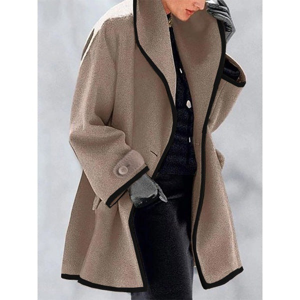Elowen™ – Kaleido Loose Hooded Coat