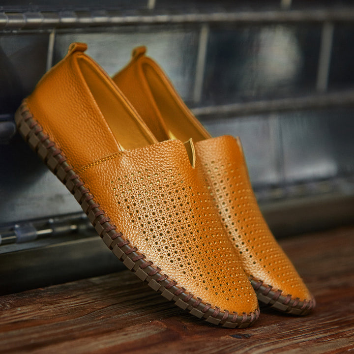Corven™– Classic Leather Slip-Ons