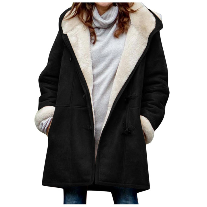 Soleil™ – Hood Button Woman Cosy Winter Coat