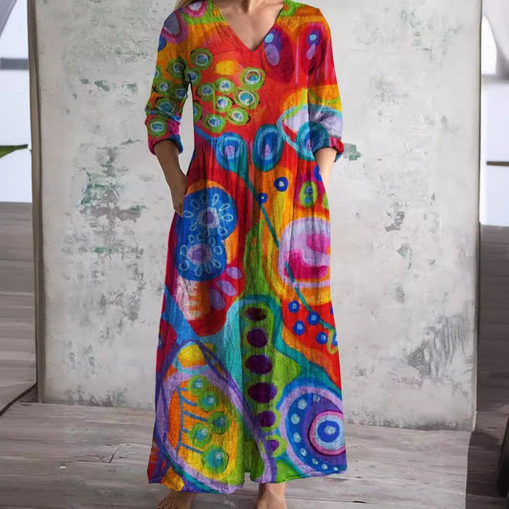 Serenata™ – Floral Reverie Mid-Length Dress