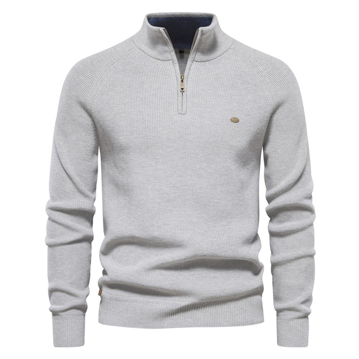 Aeris™ – Slim Collar Knit Sweater For Man