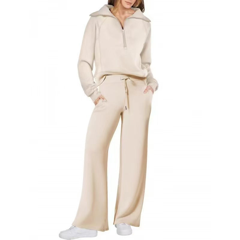 ZenithLoom™ – Soft Zip Loungewear Suit For Woman