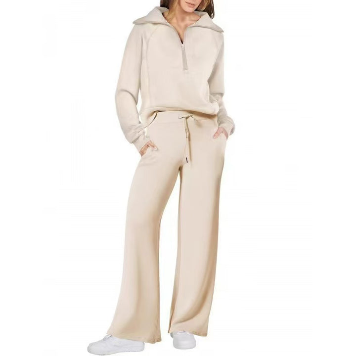 ZenithLoom™ – Soft Zip Loungewear Suit For Woman