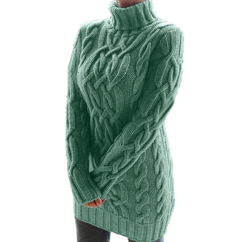 Viktoria™ Women's Double Lapel Winter Sweater Dress