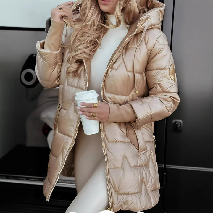 Women’s Winter Hooded Down Cardigan Coat