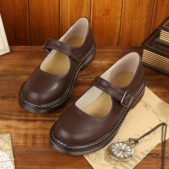 Elora™ – Vintage Strap Leather Mary Jane
