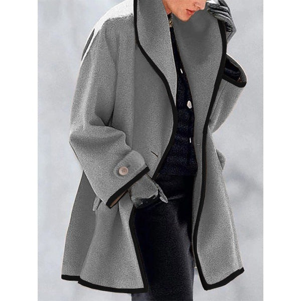 Elowen™ – Kaleido Loose Hooded Coat
