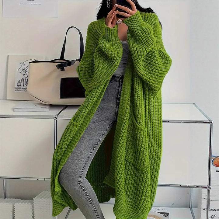 Wynora™ – Woman soft oversized sweater coat