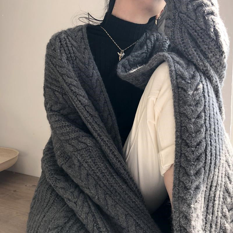 BraidLoom™ – Lux Twist Knit Cardigan for Women