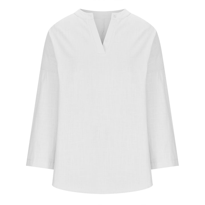 Solmira™ – Relaxed Linen Blend Top For Woman