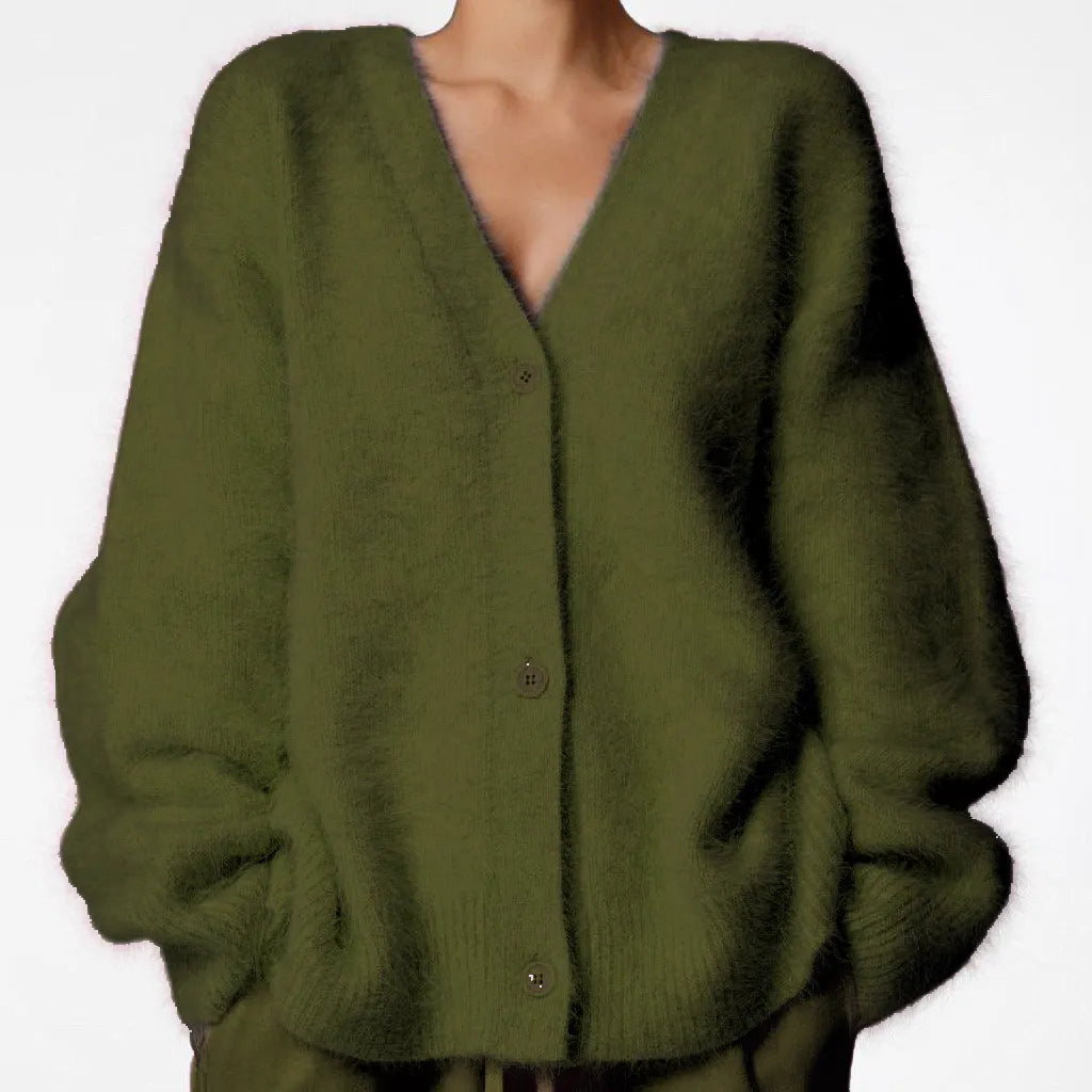 Serave™ – Women’s Loose V-Neck Cardigan