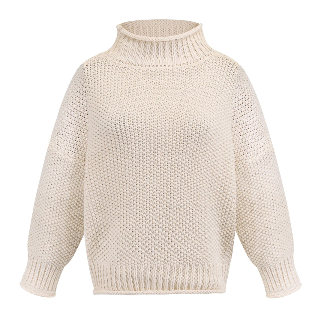 ChillGuard™ – Classic Woman High-Neck Knit Pullover