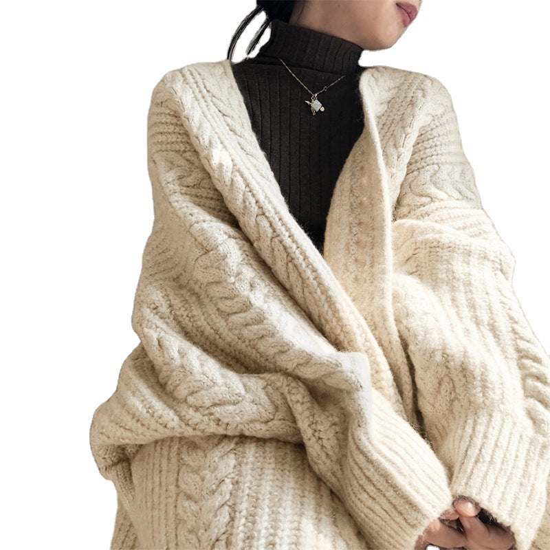 BraidLoom™ – Lux Twist Knit Cardigan for Women