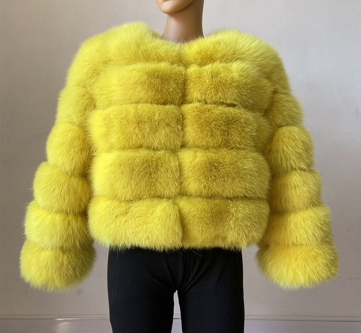Fiorenze™ | Women’s Fluffy Fox Fur Coat