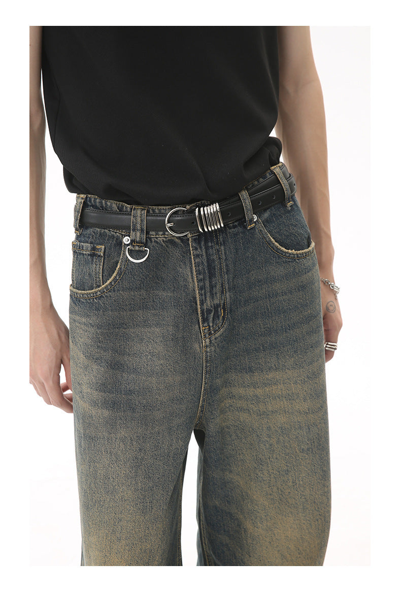 RetroFlow™ – Unisex Loose-Fit Vintage Denim Jeans