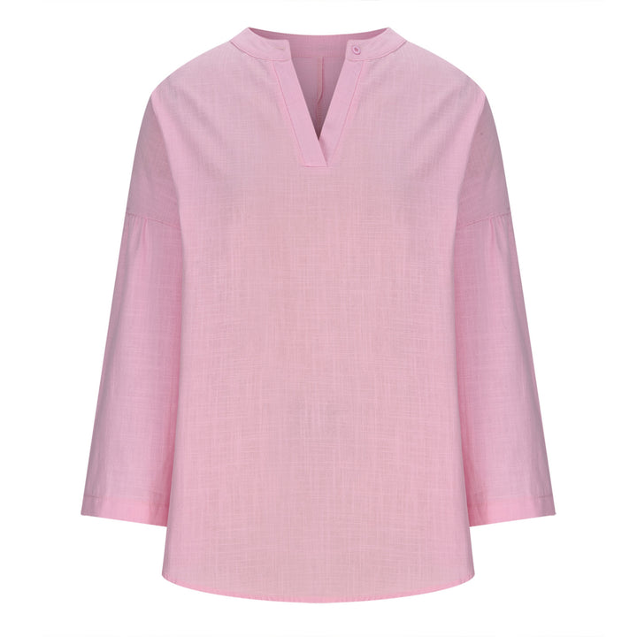 Solmira™ – Relaxed Linen Blend Top For Woman