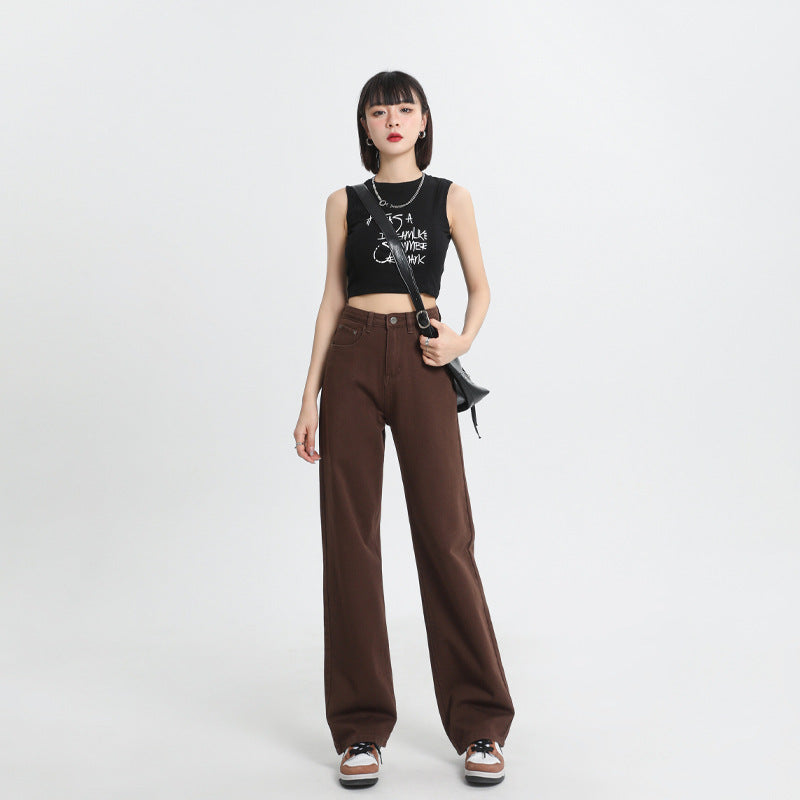 CaféFlow™ – Women’s High-Waist Soft Wide-Leg Denim Jeans