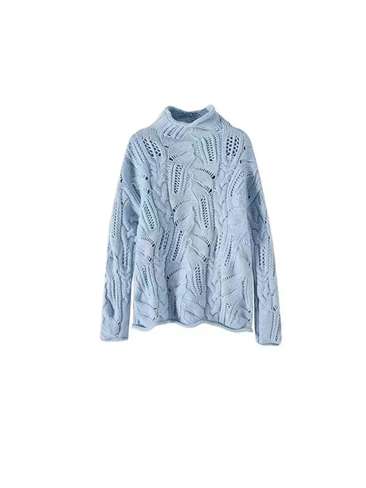 MeshNest™ – Soft Knit Half-Turtleneck Pullover