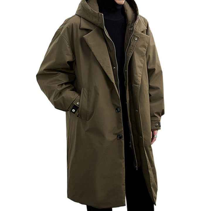 TwinWeave™ – Modern Hooded Two-Piece Style Coat For Men