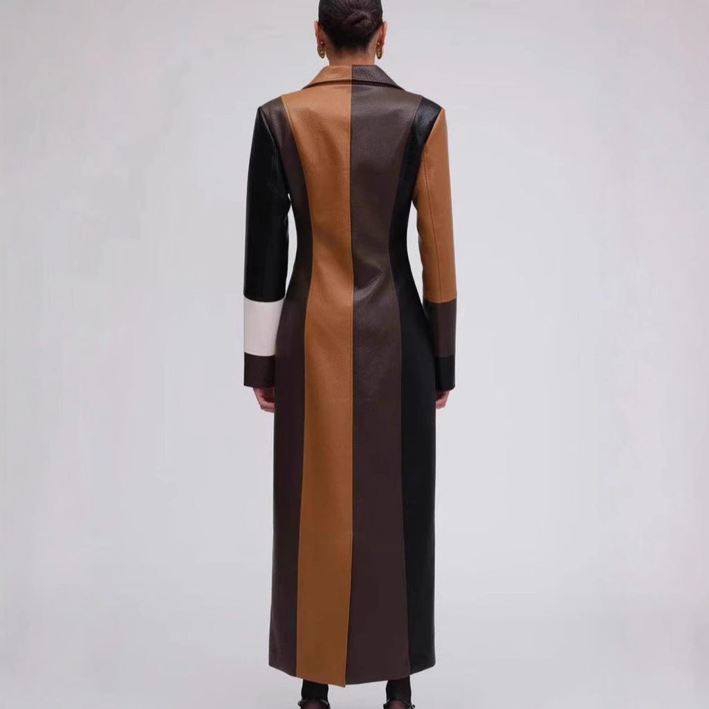 Arisette™ – Woman Retro Chic Leather Dress
