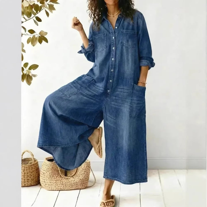 Anviera™ – Modern Muse Jumpsuit Jeans For Woman