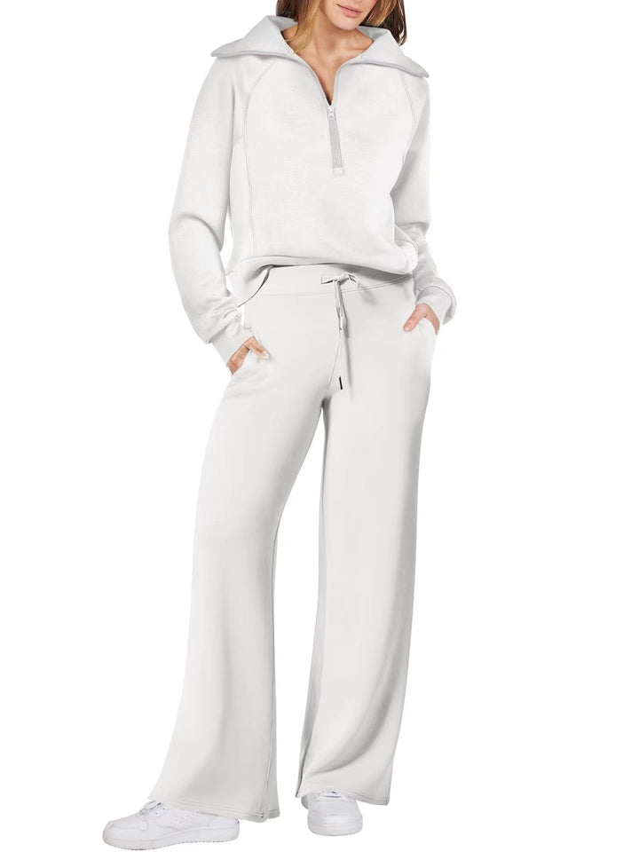 ZenithLoom™ – Soft Zip Loungewear Suit For Woman