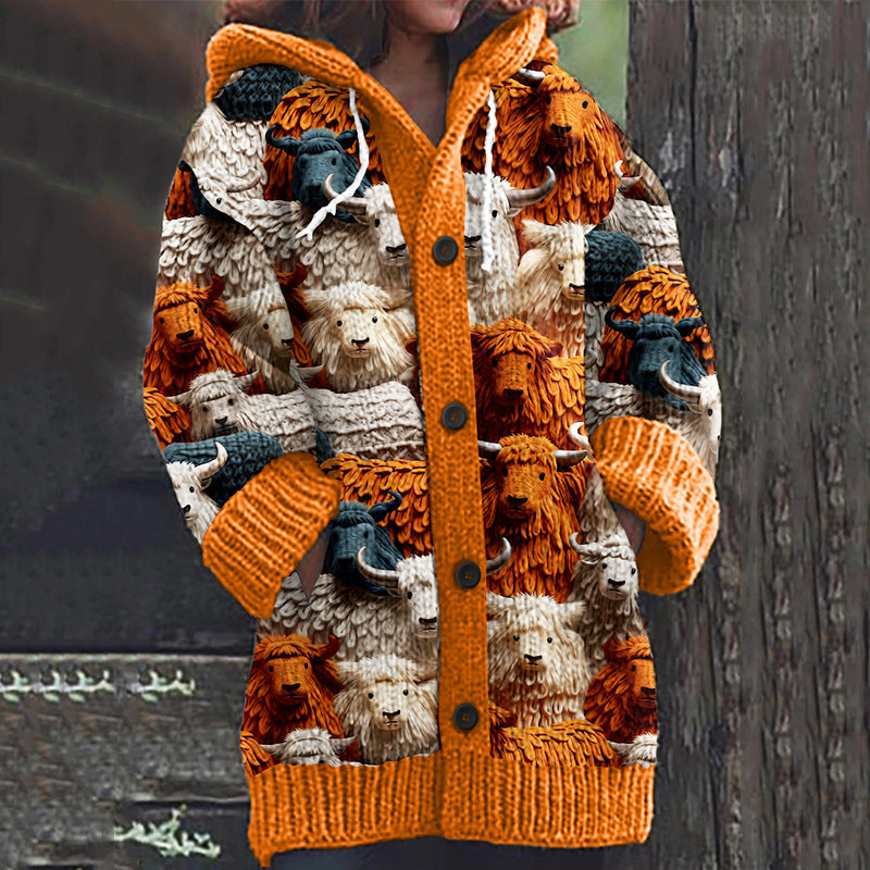 Enchanta™ | Women’s Hooded Mid-Length Sweater Coat