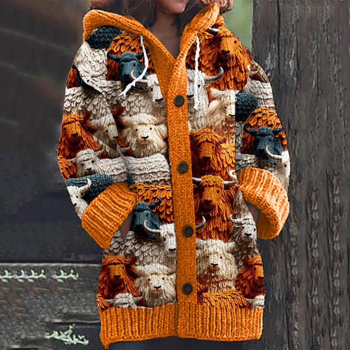 Enchanta™ | Women’s Hooded Mid-Length Sweater Coat