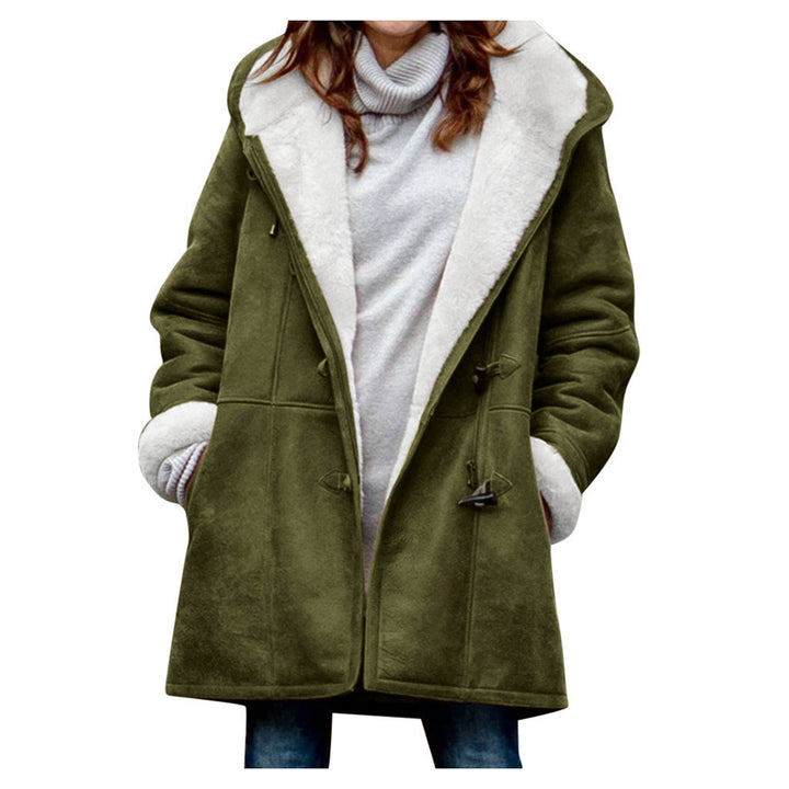 Soleil™ – Hood Button Woman Cosy Winter Coat