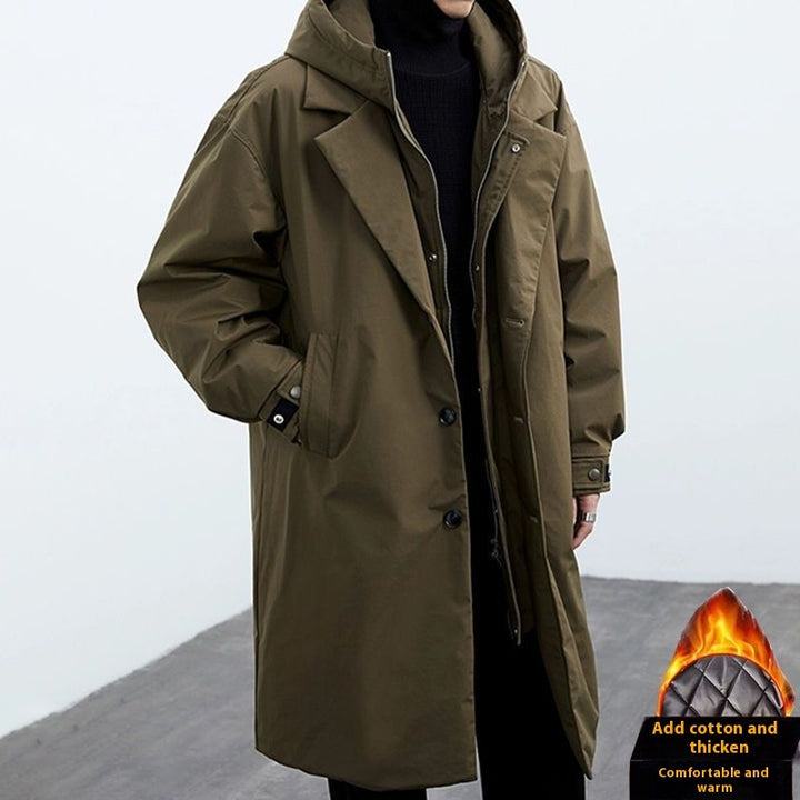 TwinWeave™ – Modern Hooded Two-Piece Style Coat For Men