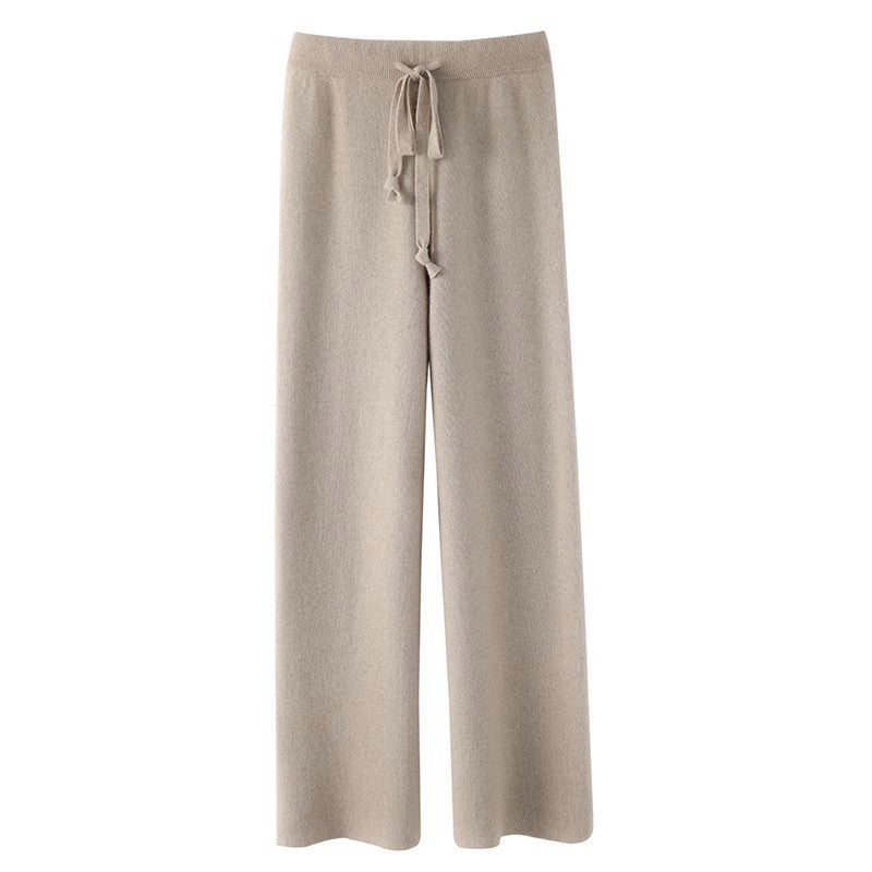 DrapeFlow™ – Women’s Knit Wide-Leg Lounge Pants