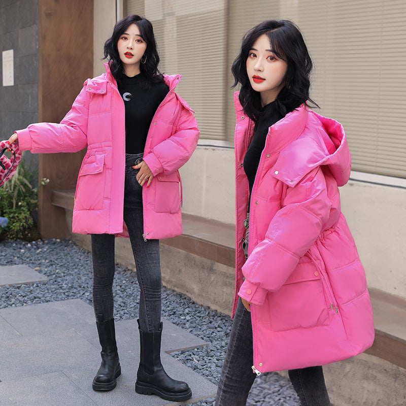 SnowLuxe | Hooded Drawstring Cotton-Padded Jacket Women