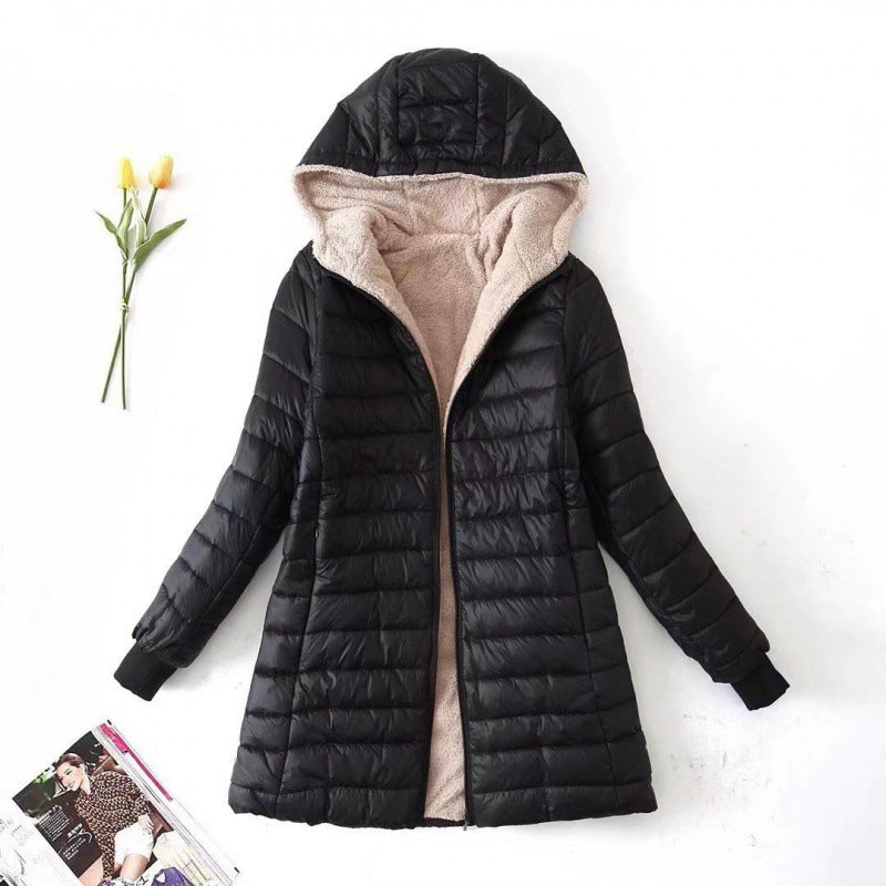 Alvara™ – Fleece-Lined Woman Cotton Hooded Coat