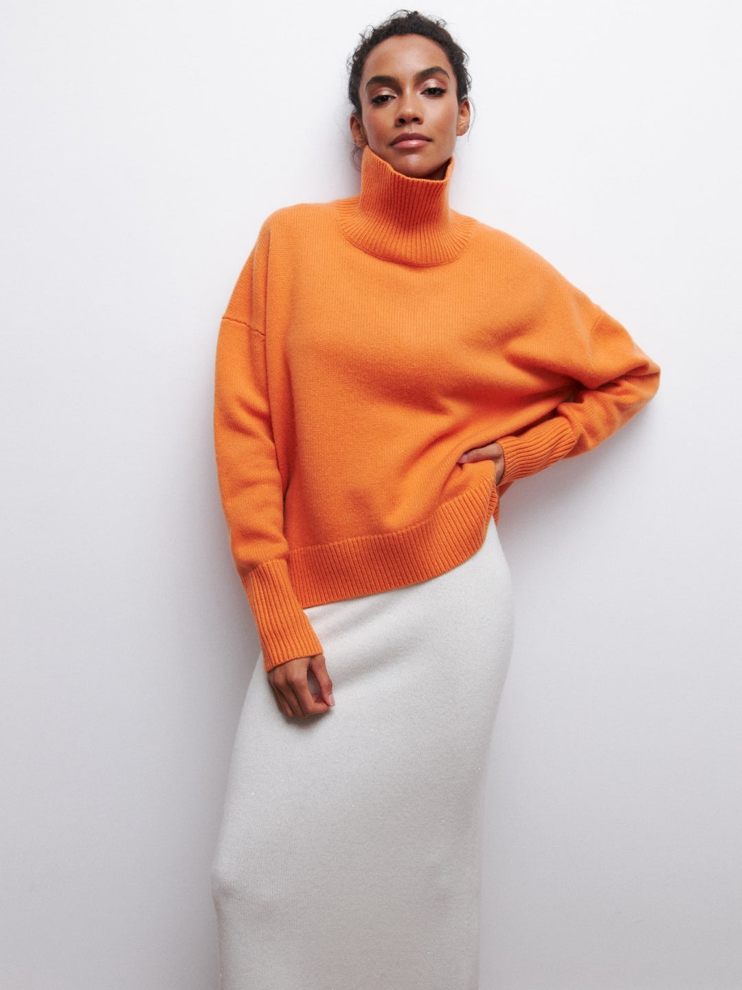 Seraphine™ Cozy Mock Neck Pullover – Women’s Sweater