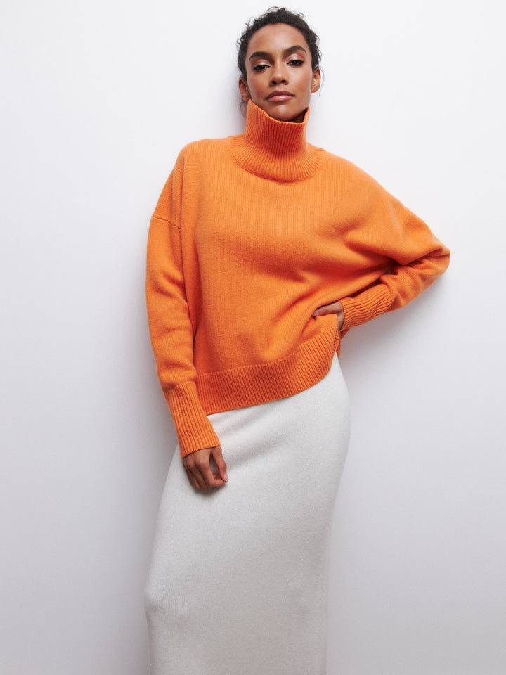 Seraphine™ Cozy Mock Neck Pullover – Women’s Sweater