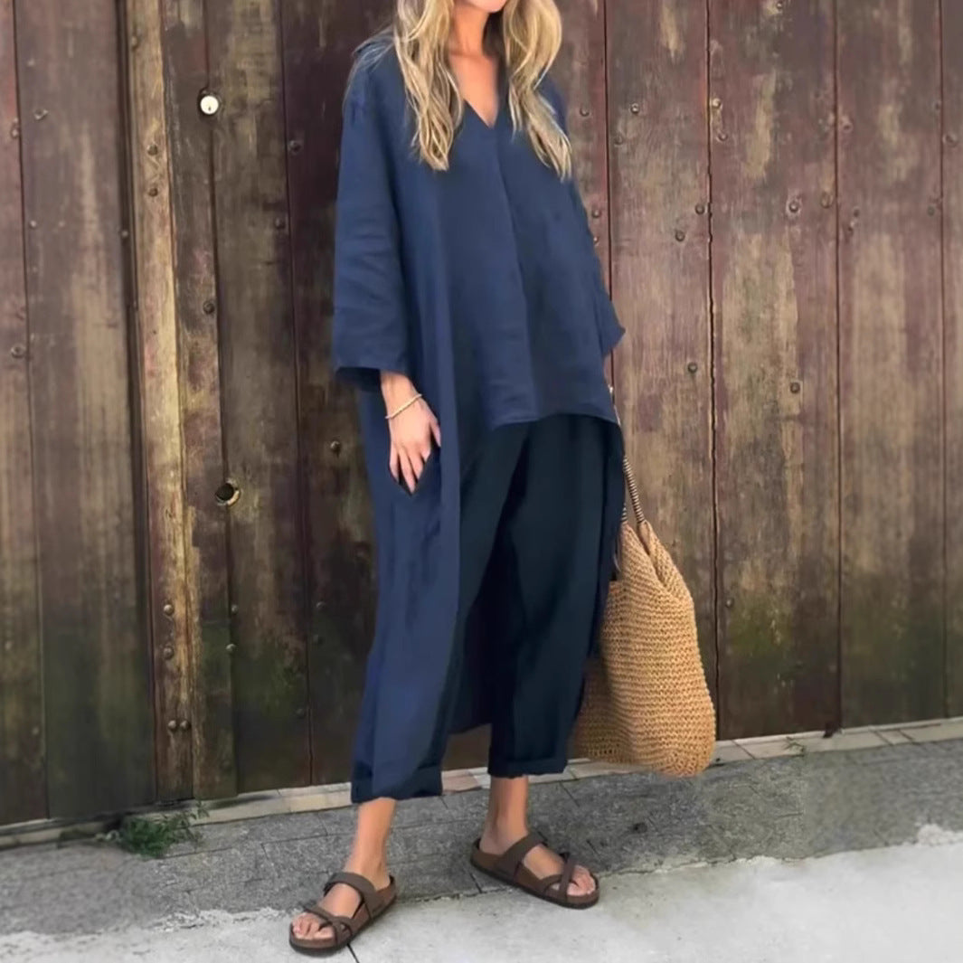 Marisse™ – Luxe V-Neck Pants Set