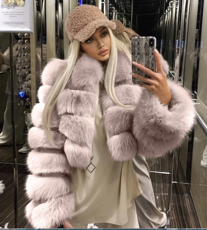 Fiorenze™ | Luxe Real Fox Fur Winter Coat