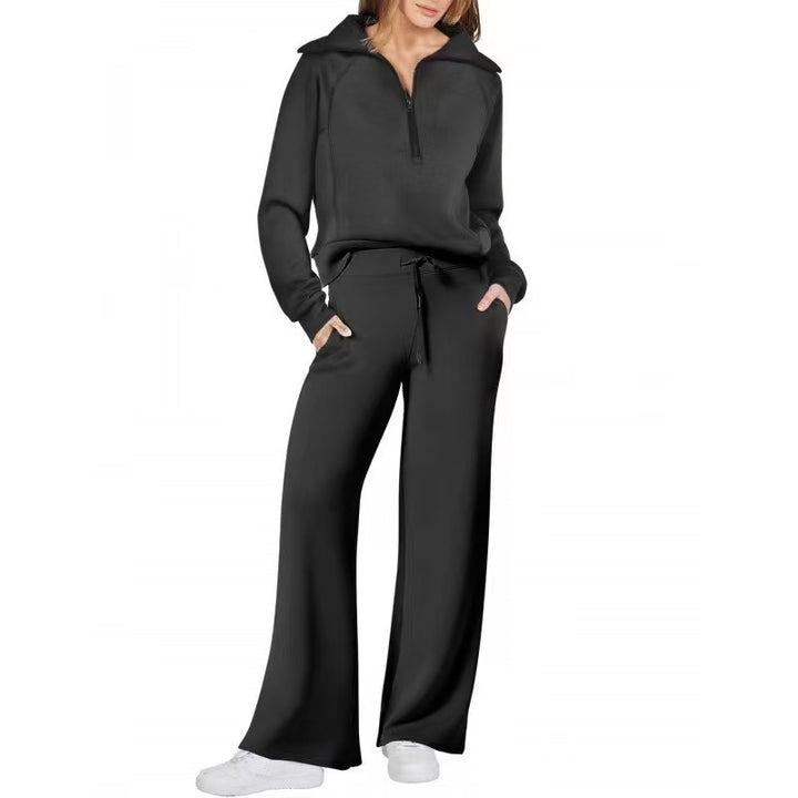 ZenithLoom™ – Soft Zip Loungewear Suit For Woman