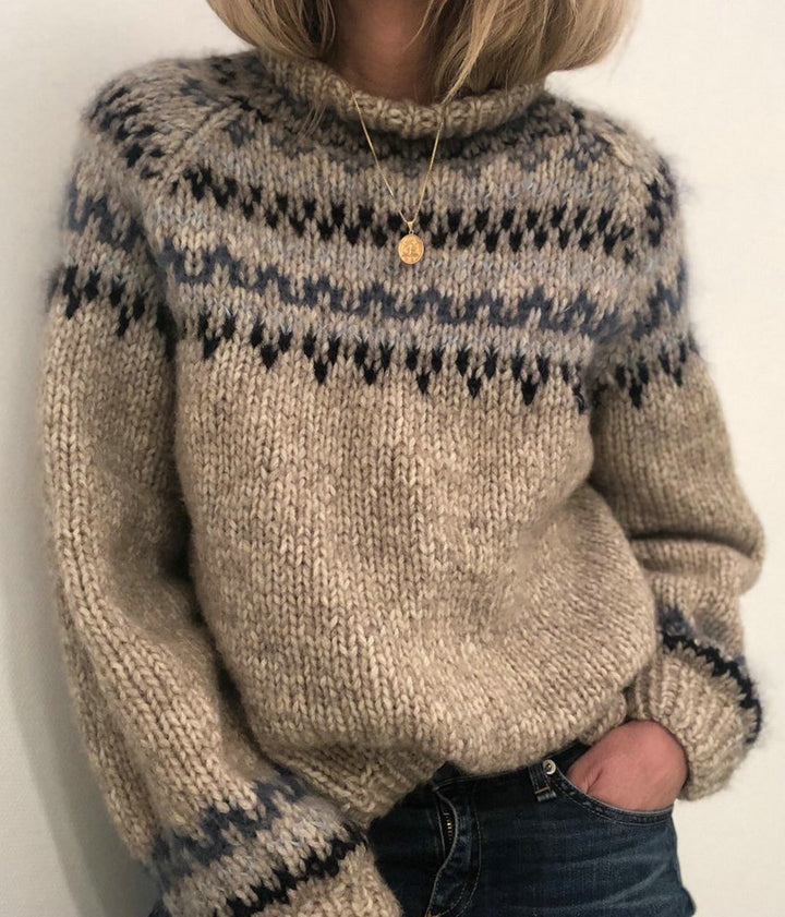 Helga – Printed Icelandic Sweater
