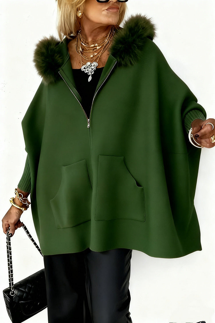 Alessia™ – Women’s Plush Hooded Zip-Cardigan