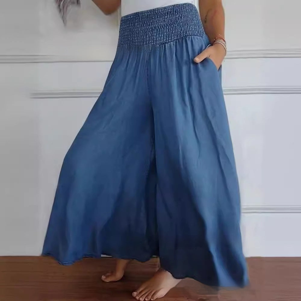 Caressa™ – Relaxed Silhouette Denim Pants