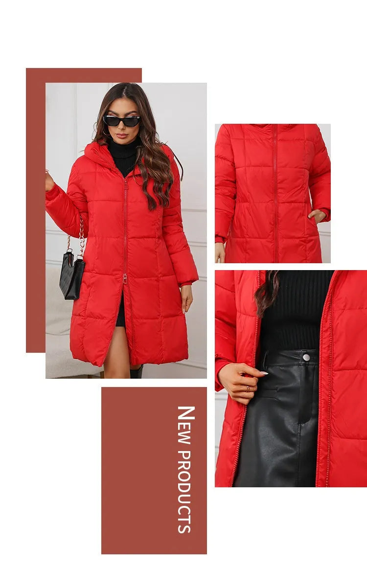 Delyssa™ – Women’s Plus Hooded Winter Coat