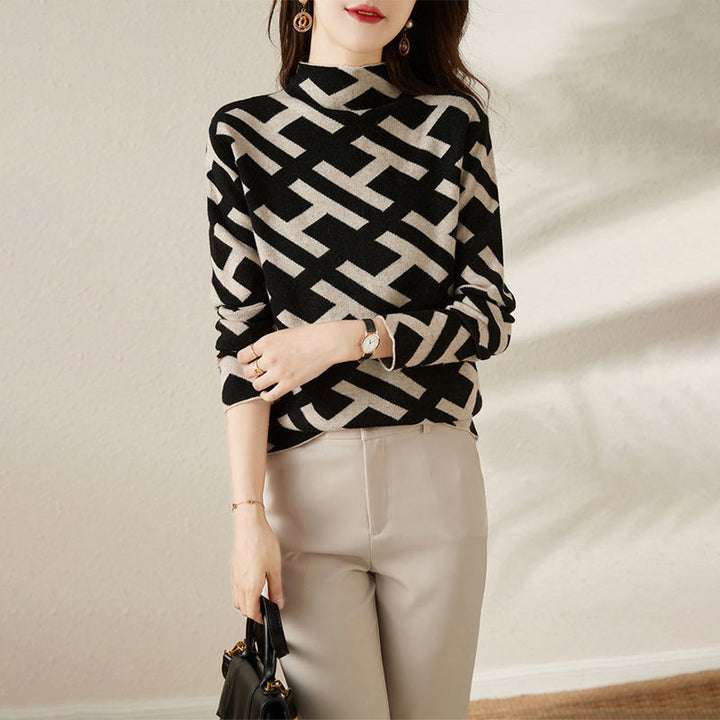 RoyalWeave™ – Woman Monogram Jacquard Pullover